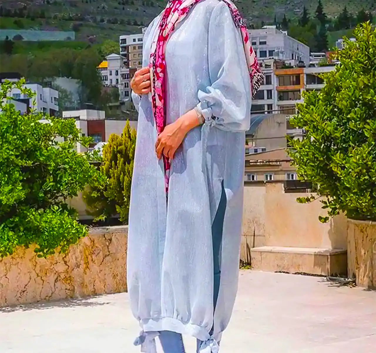 مانتو طوسی زنانه
