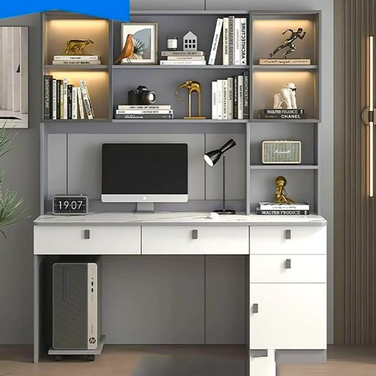 میز تحریر کتابخونه دار