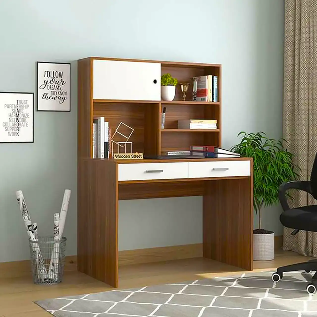 میز تحریر کتابخونه دار