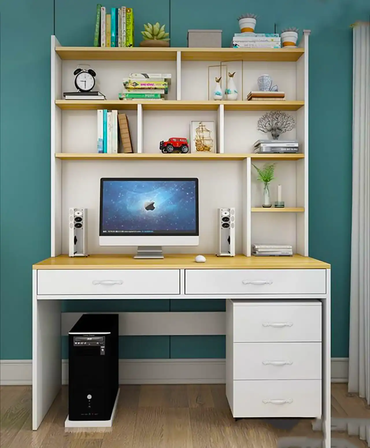 میز تحریر کتابخونه دار