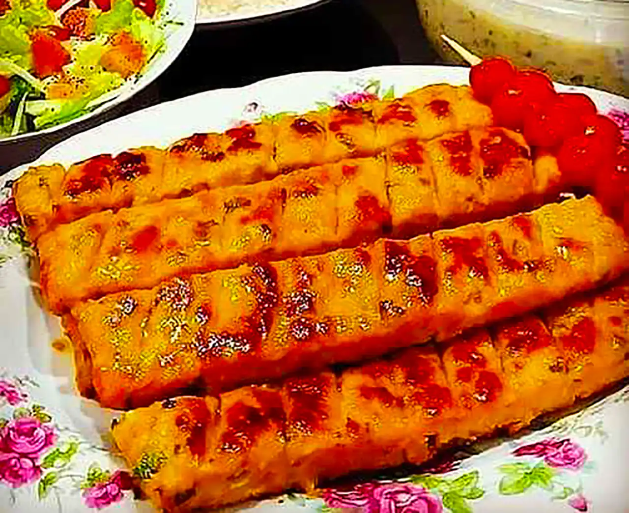 سرو جوجه کباب خونگی