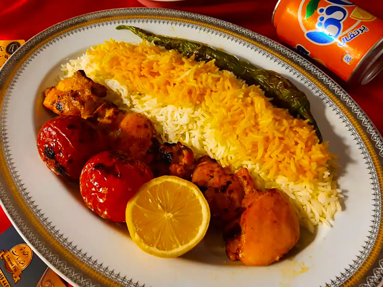 سرو جوجه کباب خونگی
