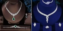 سرویس جواهر برلیان عروس؛ ۱۵ عکس لاکچری از طرح‌های شیک و فوق‌العاده جدید