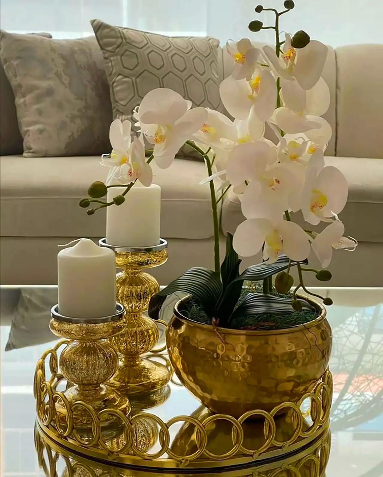 سینی دکوری برای میز وسط