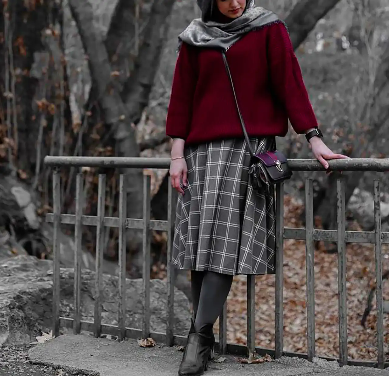 استایل کلاسیک زمستانی زنانه