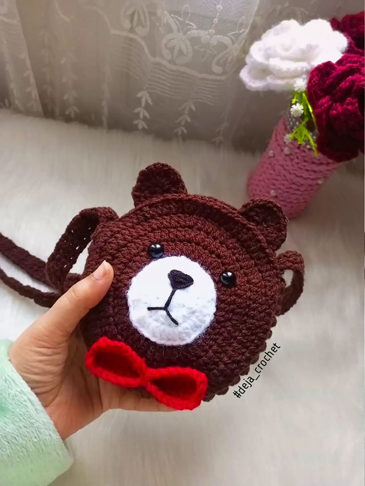 کیف دوشی خرسی دخترانه