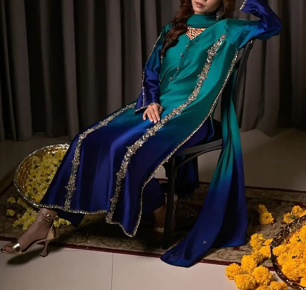 لباس هندی شیک زنانه