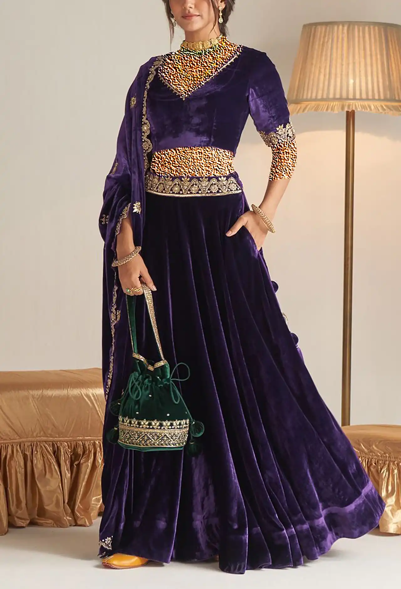 لباس هندی شیک زنانه