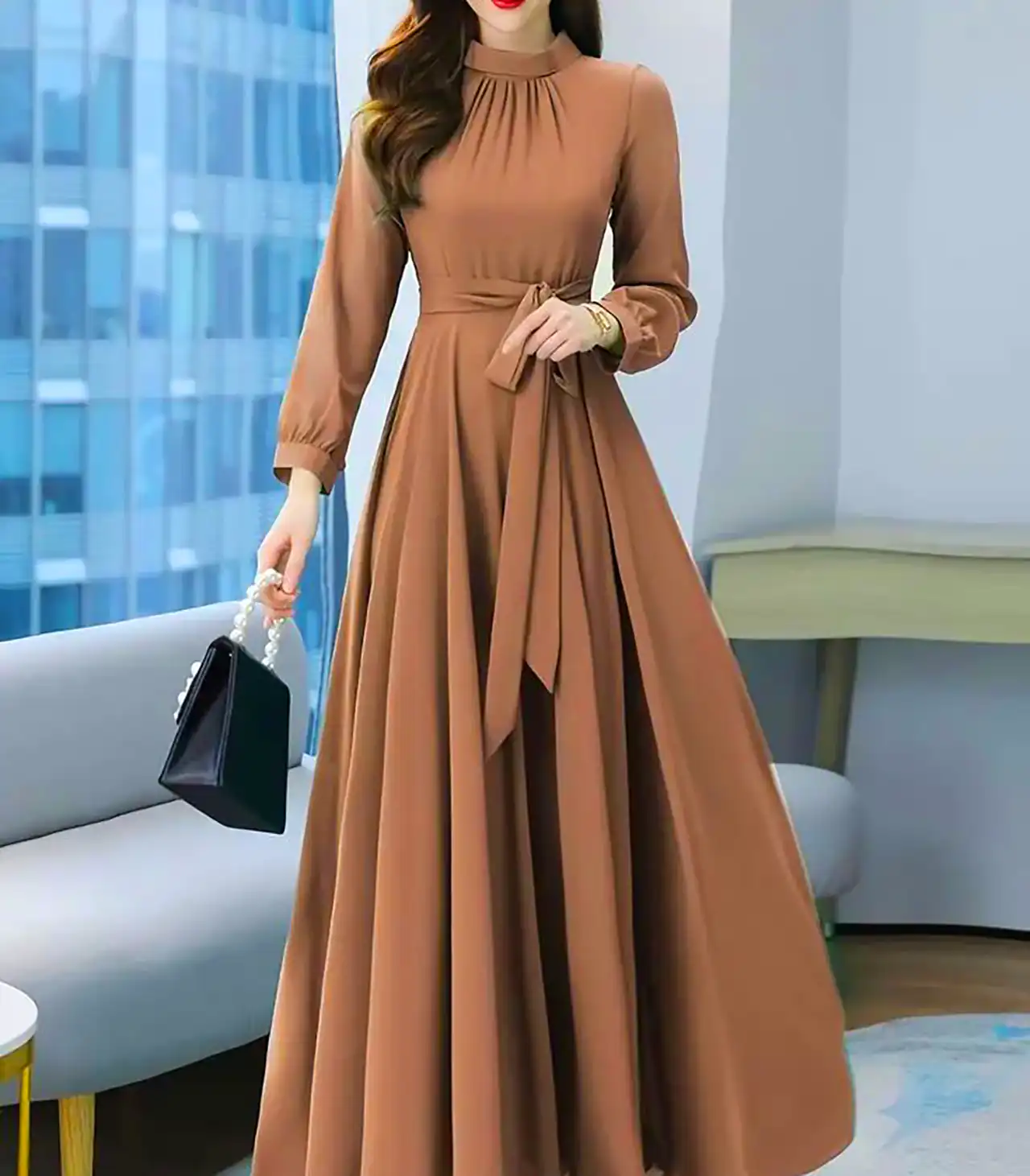 ماکسی مجلسی ساده و بلند