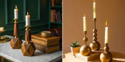 شمعدان کلاسیک لاکچری؛ ۱۵ عکس دیدنی باشکوه برای الهام گرفتن در دکوراسیون