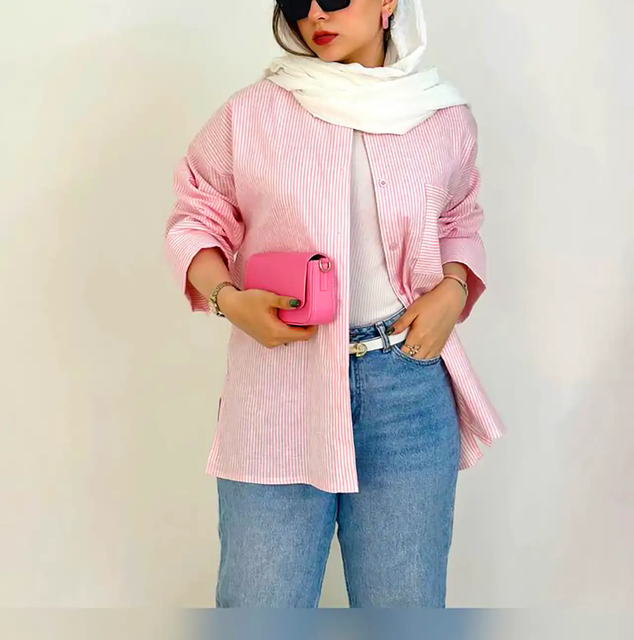 شومیز صورتی جدید