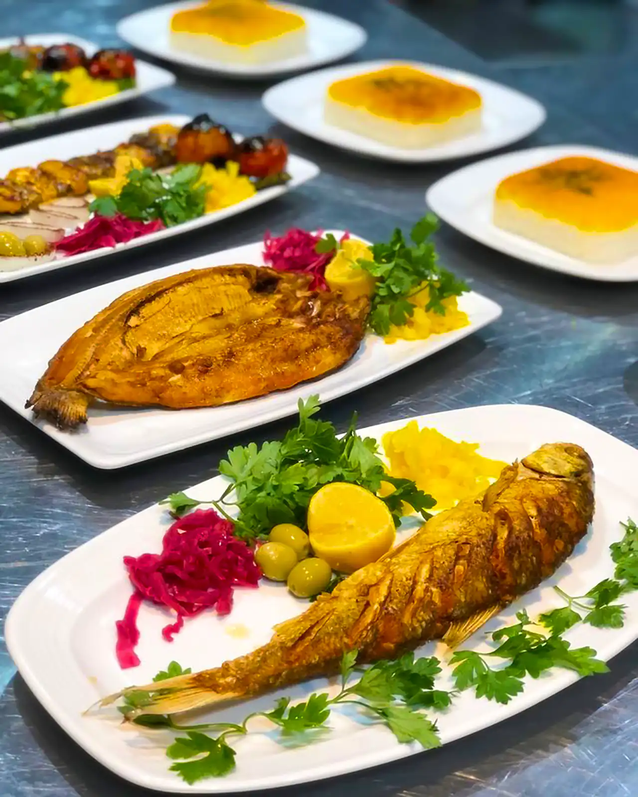 تزیین ماهی برای مهمانی