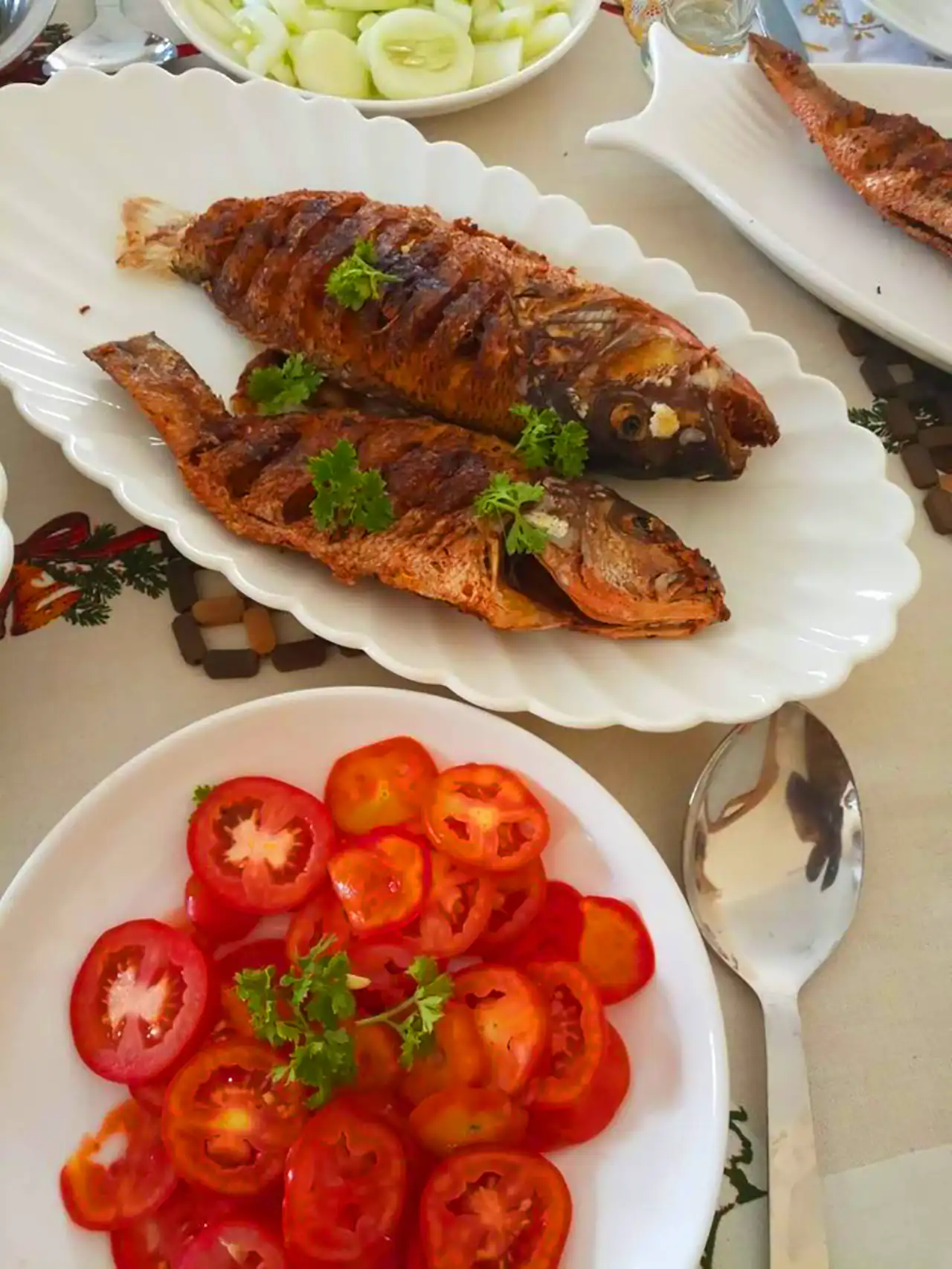 تزیین ماهی برای مهمانی