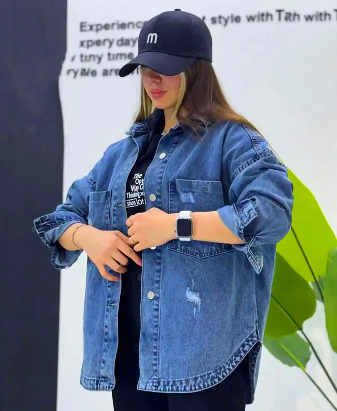 تیپ زنانه با رنگ آبی