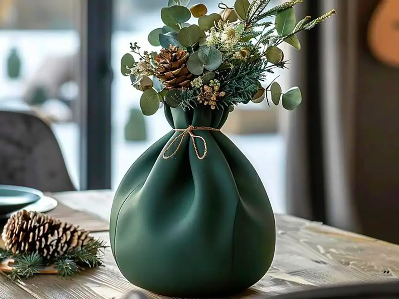 گلدان مینیمال برای میز وسط