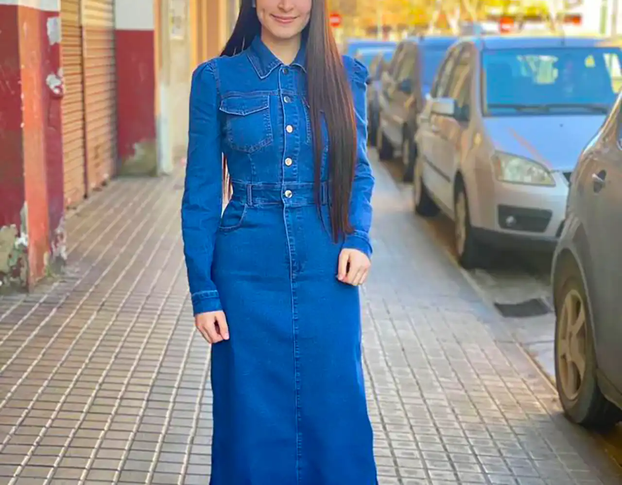 لباس بلند جین زنانه