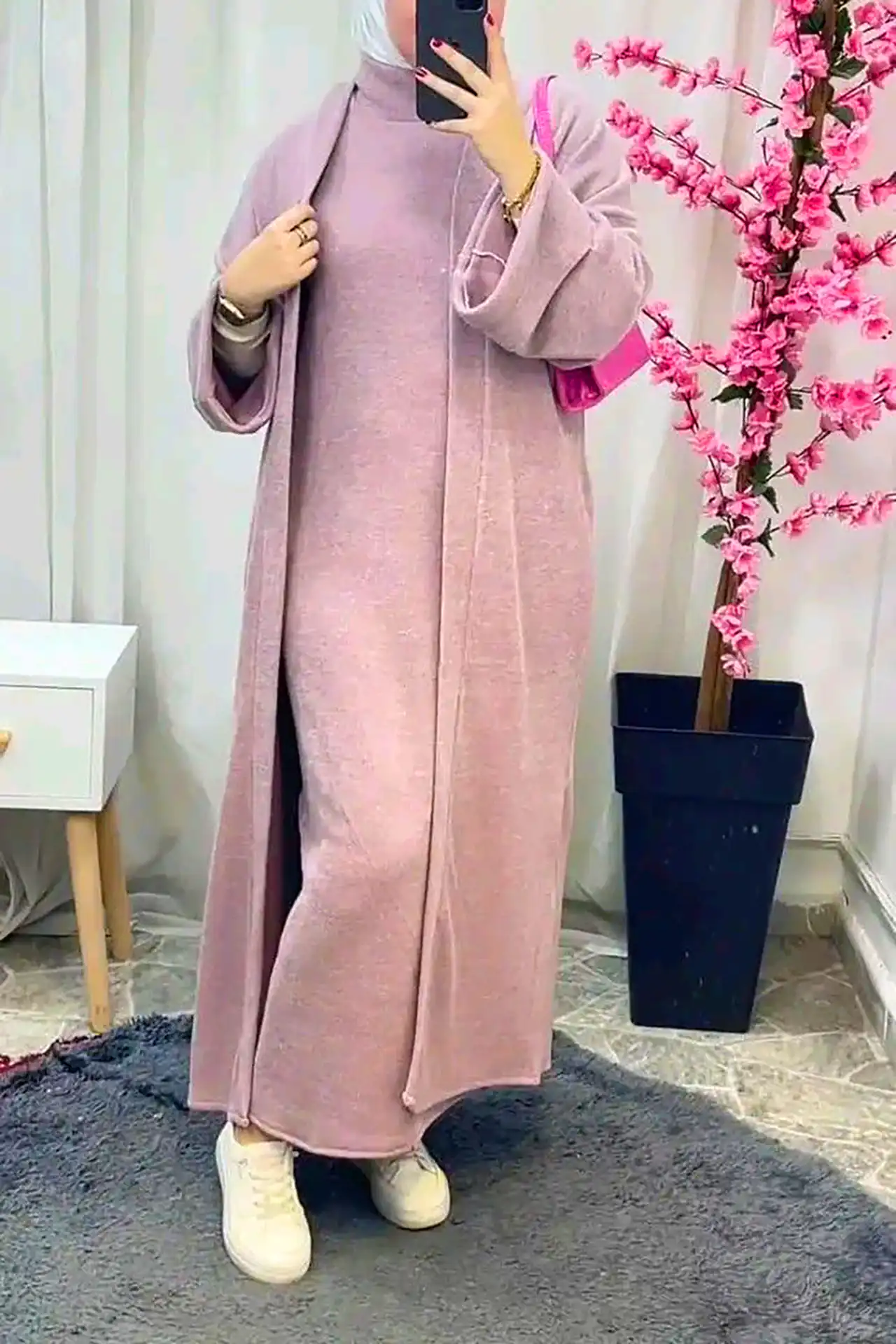 مانتو بافت زنانه زمستانی
