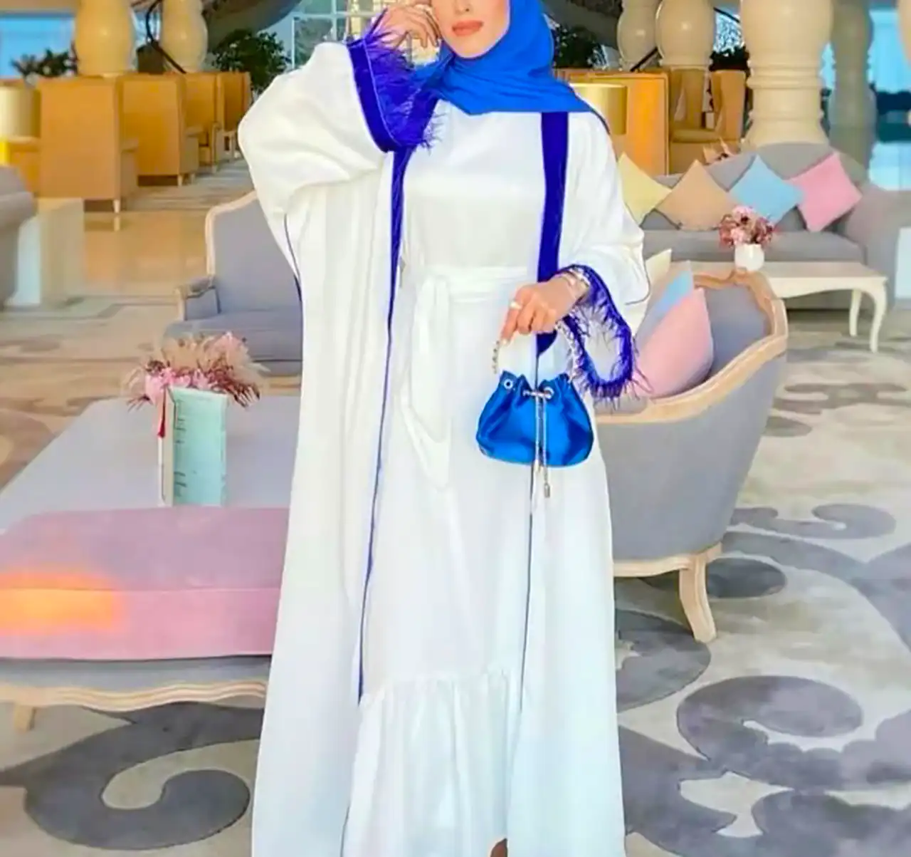 مانتو سفید عروسکی دخترانه
