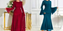 پیراهن مجلسی زنانه آستین کلوش؛ ۱۵ مدل ویژه با طرح های جذاب برای مهمانی ها