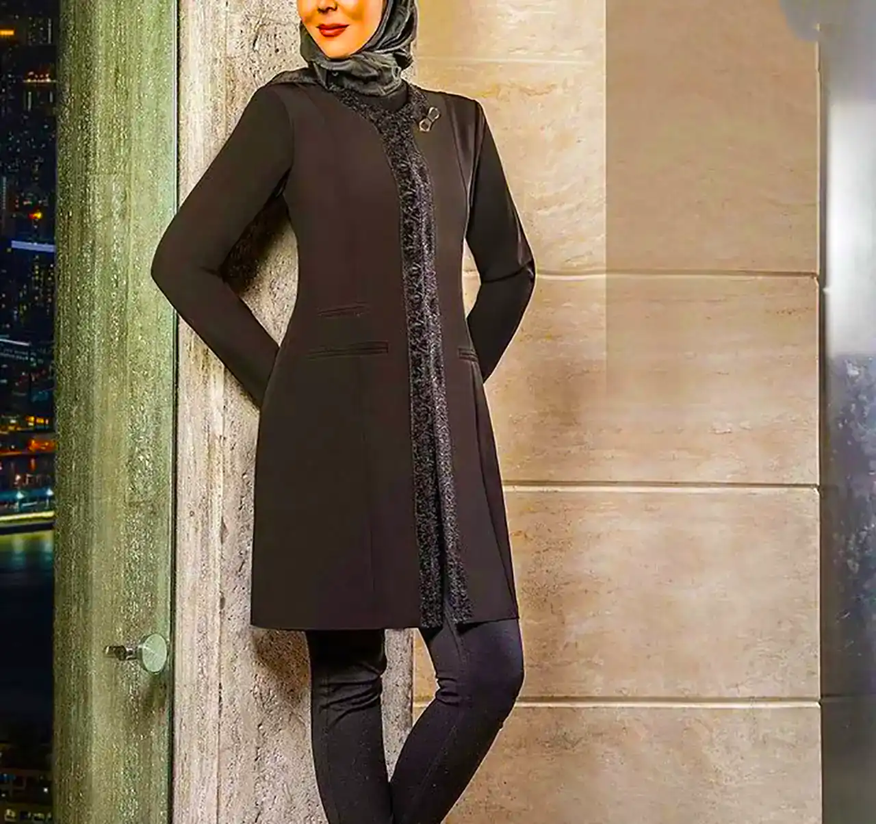 مانتو با رنگ مشکی